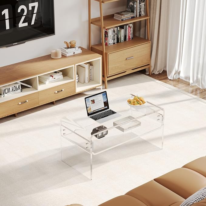 Acrylic Coffee Table, Modern Tea Table - Image 5