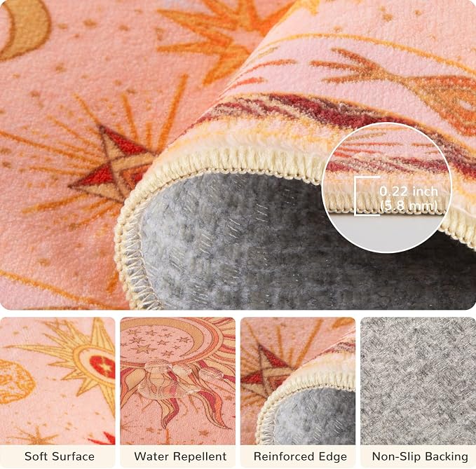 Vacuum-Friendly, 2x6 Washable Area Rug - Image 4