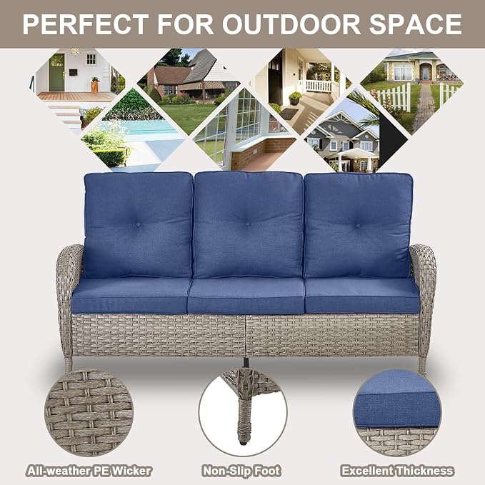 Belord 6 Pieces Wicker Patio Furniture Set - Image 7