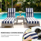 Chaise Lounge Cushions Outdoor 80x26x6 Inch, Fade Resistant 6'' Thicken Outdoor - Image 8
