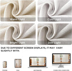Joydeco Linen Curtains 72 Inch Length 2 Panels Set - Image 2