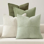 MIULEE Summer Light Green Decorative Throw Pillow Covers 20x20 Inch Set of 4 by MIULEE