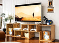 Recaceik Cube Bookshelf 2 Shelf Bookcase L-Shaped TV Console Stand Modern by Recaceik