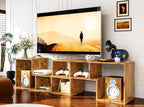 Recaceik Cube Bookshelf 2 Shelf Bookcase L-Shaped TV Console Stand Modern by Recaceik