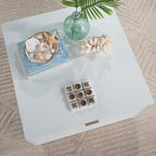 White Coffee Table with 2 Storage Drawers 31 in, Modern Living Room Center - Image 8