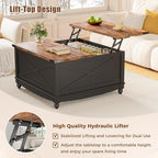ALLSTAND 31.5" Lift Top Coffee Table - Image 4