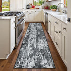 RELEANY Washable Runner 2'x10' Abstract Area Rug by RELEANY