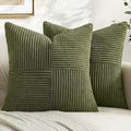 MIULEE Olive Green Decorative Throw Pillow Covers by MIULEE