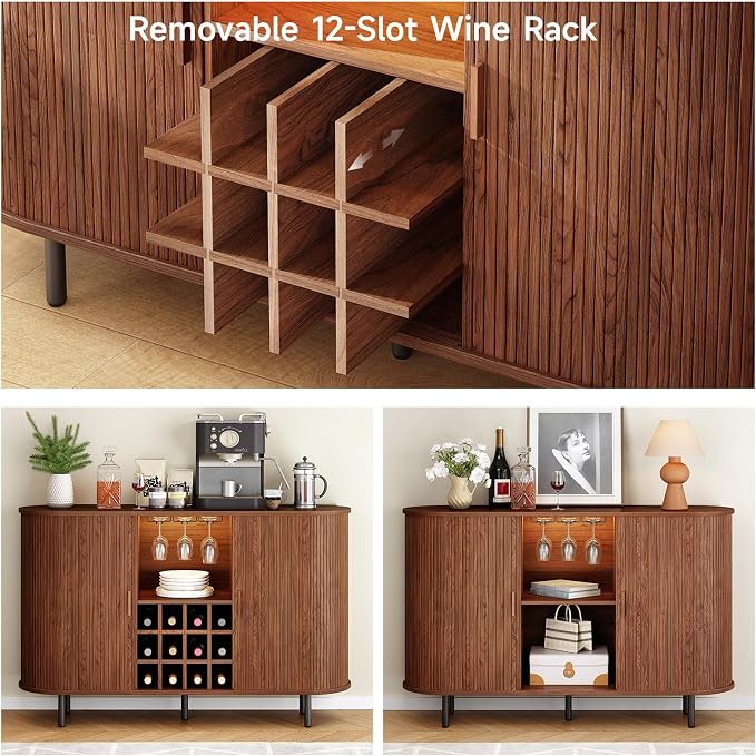 ONBRILL 55" Wine Bar Cabinet - Image 7