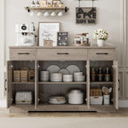 HOSTACK Buffet Sideboard Cabinet - Image 9