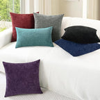 CaliTime Decorative Couch Throw Pillow Covers 18 X 18 Inches Navy Blue | Pack - Image 4