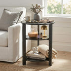 Farmhouse 3-Tier Round Side Table, 17.7*21.7inch End Table - Image 4