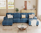 JUMMICO Sectional Couches for Living Room, U Shaped Couch by JUMMICO