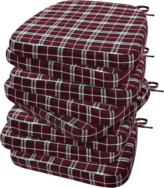 AAAAAcessories D-Shaped Chair Cushions, Machine-Washable Cover by AAAAAcessories