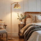 Oneach Rattan Floor Lamp for Bedroom, Boho Floor Lamp - Image 4