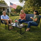 Kozyard Sofia 4-Piece Patio Conversation Set, Outdoor Furniture Set - Image 6