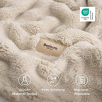 Bedsure Beige Twin XL Blankets for Bed - Image 5