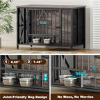 EasyCom Foldable Dog Crate Furniture, 41.3" Dog Crates - Image 6
