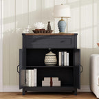 ChooChoo Kitchen Storage Cabinet, Coffee Bar Cabinet, Farmhouse Buffet Sideboard - Image 5