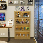 Display Cabinet with Acrylic Glass Doors, 4-Tiers Curio Cabinet with LED - Image 9