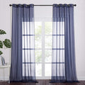 NICETOWN Dark Blue Sheer Curtains by NICETOWN