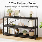 LVB Black Console Table, Modern Entryway Table - Image 7