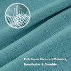 MIULEE 100% Blackout Linen Curtains - Image 3