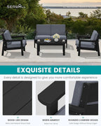 SERWALL HDPE Patio Furniture Set - Image 4