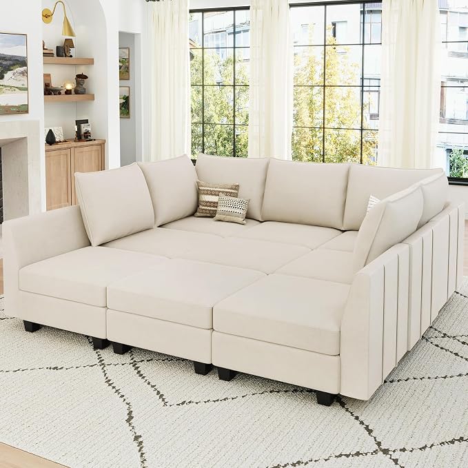 Belffin Large Modular Sectional Sofa Sleeper Couch by Belffin