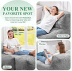 Hobestluk Bean Bag Chair Big Bean Bag Lounger - Image 7