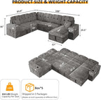 Modular Sectional Sleeper Sofa - Image 3