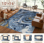DMOYEST 10x14 Area Rug for Living Room - Image 2