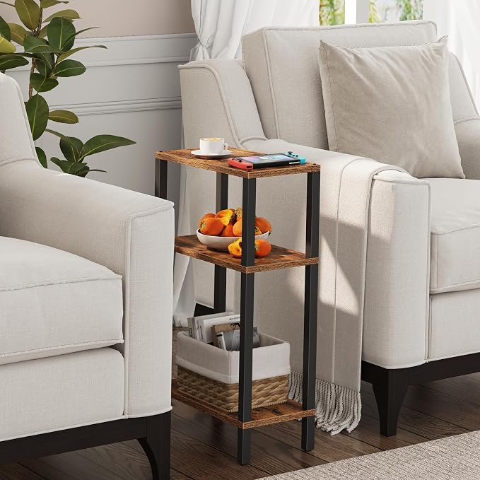 TUTOTAK Small Side Table, Narrow End Table, Skinny Sofa Table, Slim Nightstand - Image 4