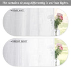 RYB HOME White Sheer Curtains 102 inches, Extra Long Ceiling Curtains | Half - Image 6