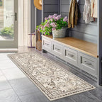 Yamaziot 3x5 Washable Area Rug for Bedroom Floral Carpet, Stain Resistant - Image 7