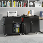 SUXXAN Metal Storage Cabinet on Wheels, Assembly Required - Image 4