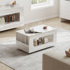 35" High Gloss Wood Coffee Table - Image 7