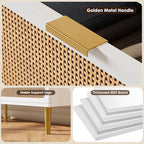 GarveeHome Rattan 6 Drawer Dressers - Image 8