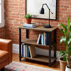 Alaterre Furniture Pomona Living Room 3-Tier Solid Wood Under-Window Bookshelf - Image 6