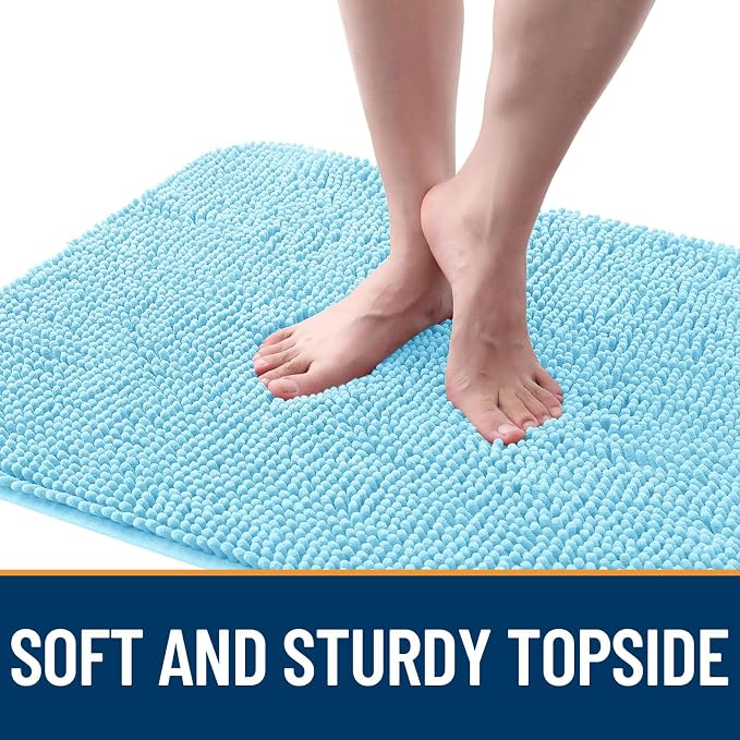 OLANLY Dog Door Mat for Muddy Paws 35x24, Super Absorbent Chenille Mud Mat | - Image 4