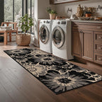 Findosom Hallway Runner Rug 3x8, Non Slip High-Low Textured Floral Washable - Image 9