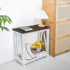 Farmhouse End Table Narrow Side Table Living Room Slim End Tables - Image 6