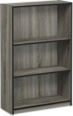 Furinno Jaya Book Shelf, 3-Tier Bookshelf, Standing Bookcase by Furinno-FitsYourSpaceFitsYourBudget