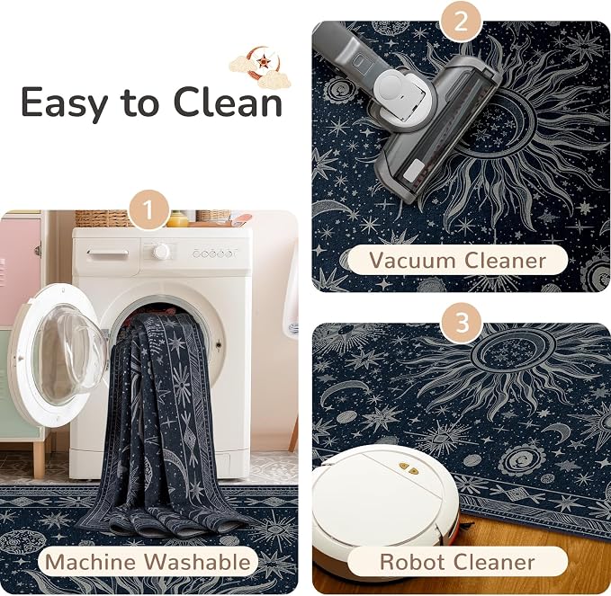 Vacuum-Friendly, 2x3 Washable Area Rug - Image 5