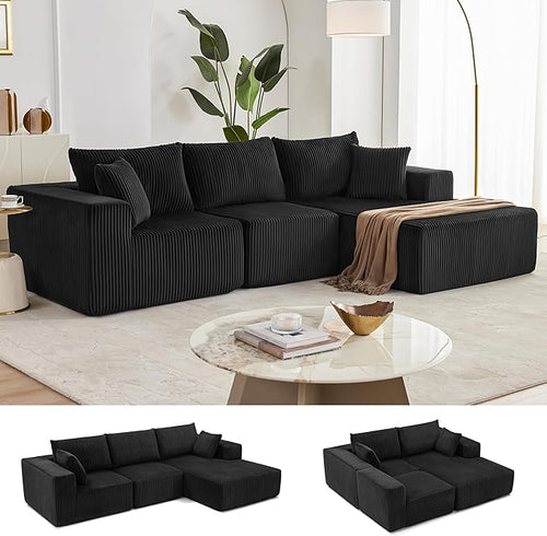108” Modular Sectional Sofa, Cloud Sectional Couch by Weture