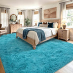 Noahas 8x10 Extra Large Blue Fluffy Soft Area Rug Non-Slip - Image 4