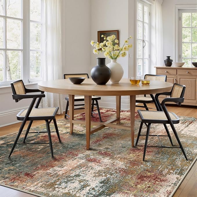 RELEANY Washable Square 9'x9' Area Rug - Image 8
