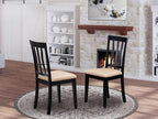 East West Furniture ANC-BLK-C Antique Dining Chairs - Image 2