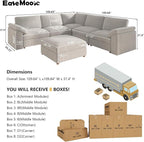 EASE MOOSE Oversized Sectional Modular Sofa, L Shape Sectional Couch - Image 2
