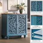 JOINICE Blue Accent Cabinet - Image 3